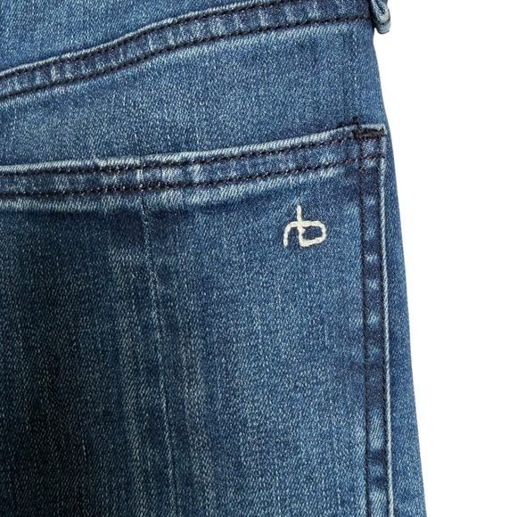 Rag and Bone Nina High Rise Ankle Flare Jeans Topaz Size 25 Medium Wash Blue - Picture 8 of 13